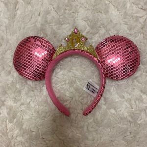 EUC Aurora Disney Parks Sequin Minnie Ears